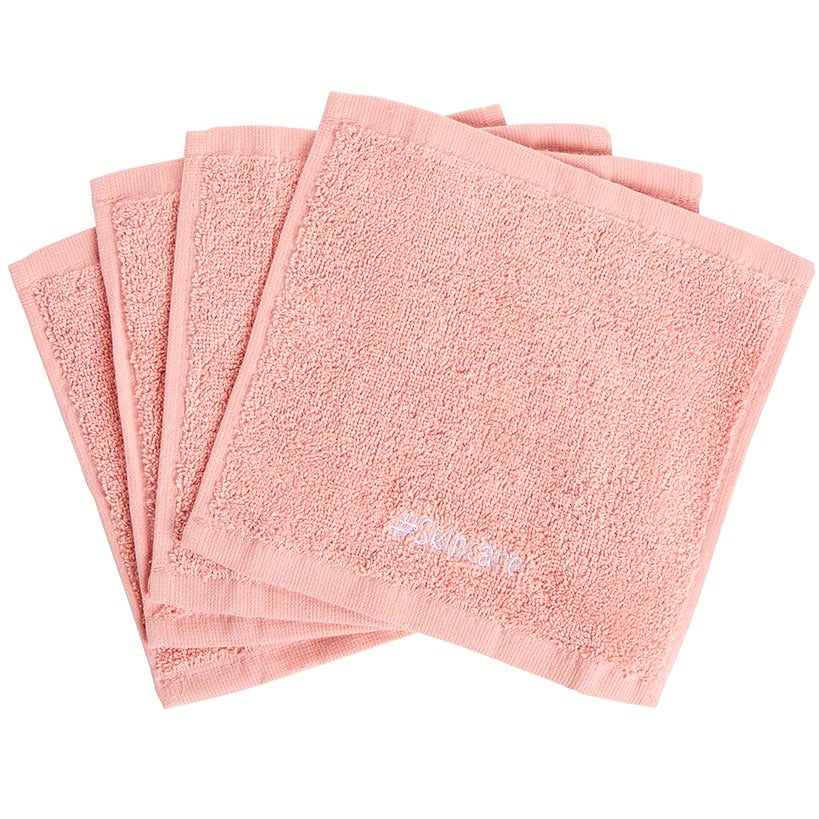 Set of 4 Reuseable Makeup Remover Washcloths