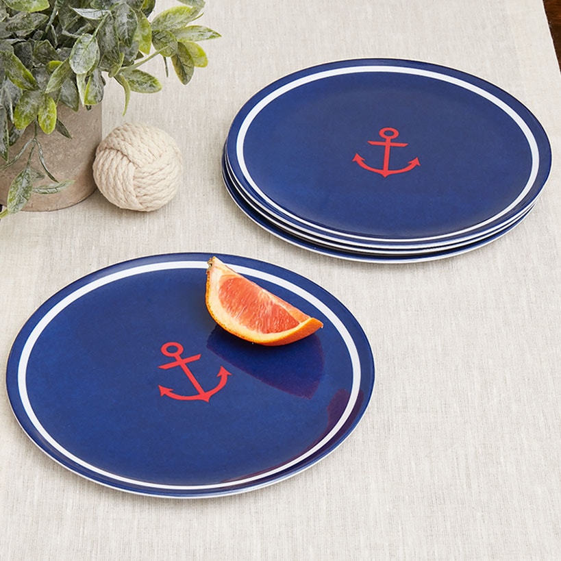 Lake Melamine Dinnerware Platter or Set of 4 Plates or Bowls