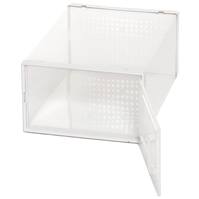 Set of 4 Stackable Shoe Boxes with Lids