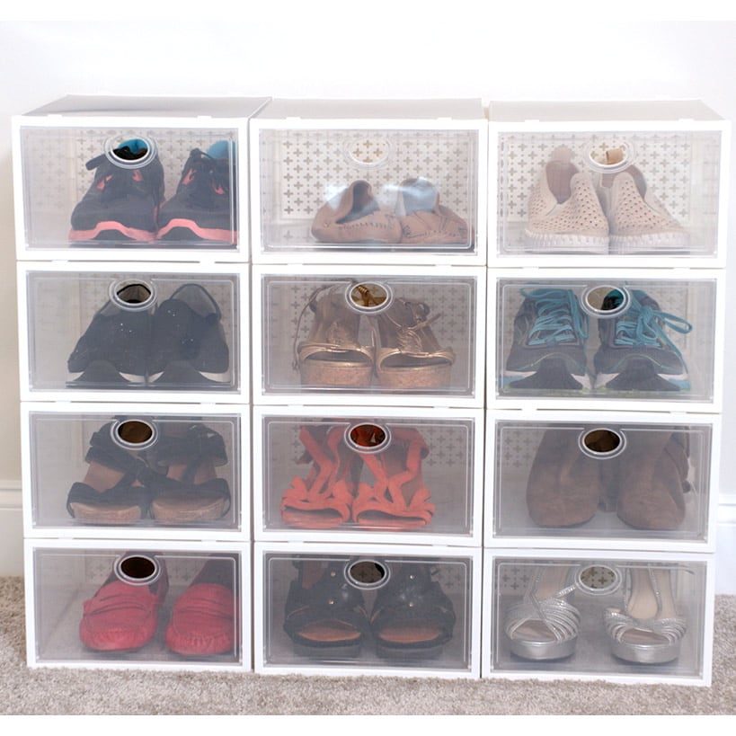 Shoe Butler™ Stackable Shoe Storage - Set of 4 for Protection, Organization