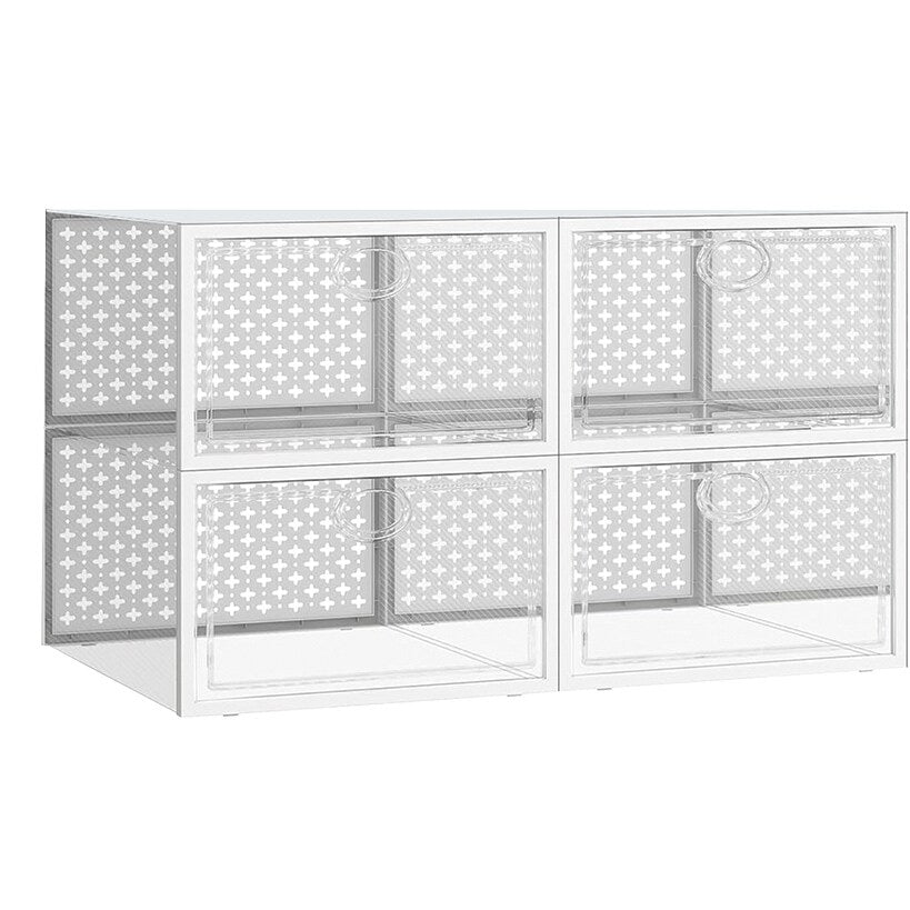 Shoe Butler™ Stackable Shoe Storage - Set of 4 for Protection, Organization