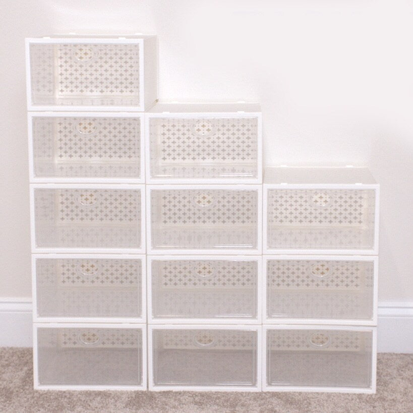 Shoe Butler™ Stackable Shoe Storage - Set of 4 for Protection, Organization