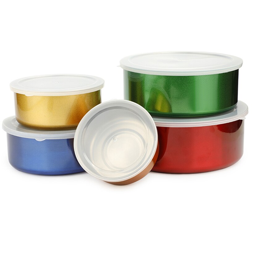 Stainless Steel Mixing Bowls Set with Lids Set of 5