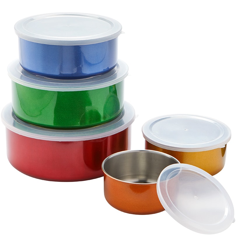 Stainless Steel Mixing Bowls Set with Lids Set of 5