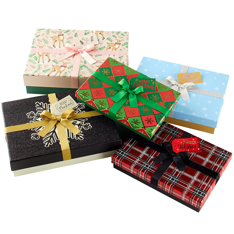 Set of 5 Nested Holiday Gift Boxes