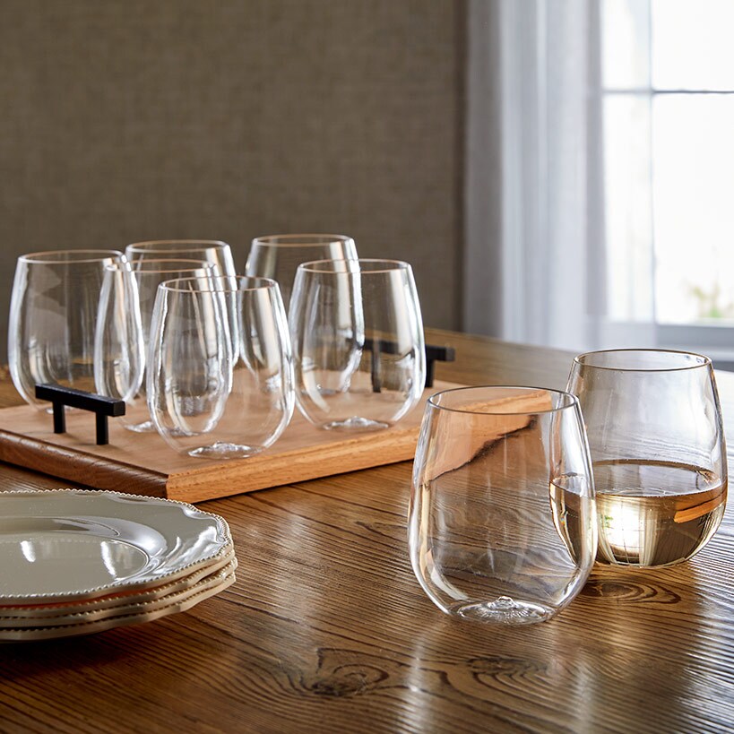 Set of 10 16 Oz. Stemless Wine Glasses