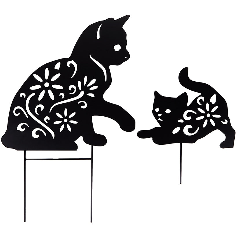 Silhouette Animal Stake Cat or Dog