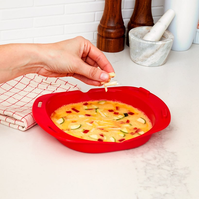 Silicone Egg Omelet Maker Red
