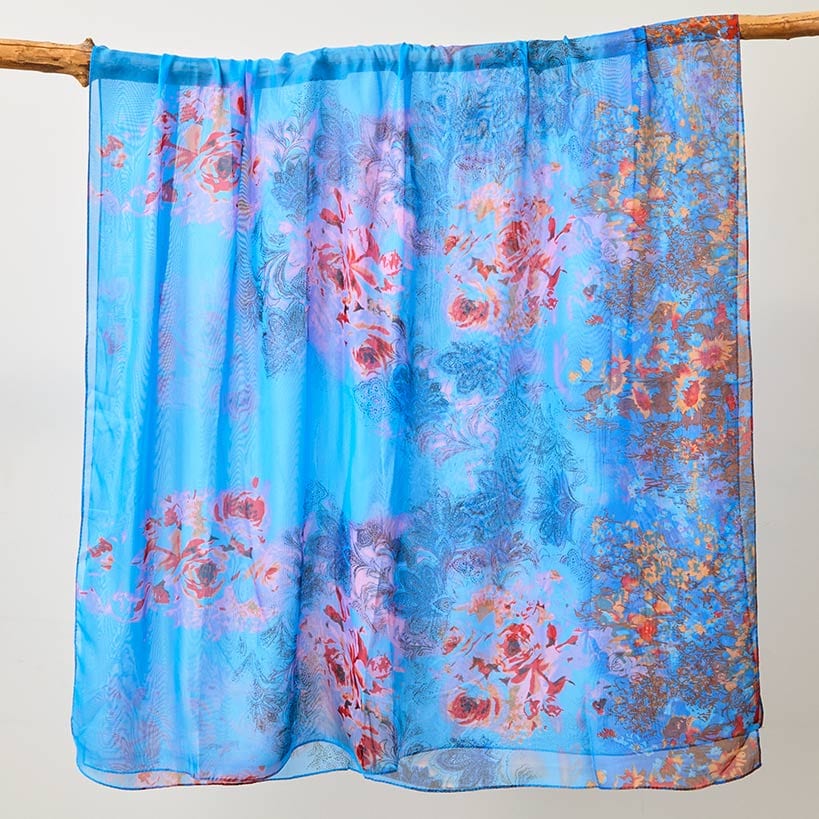 Women's Sheer and Lightweight Chiffon Scarf