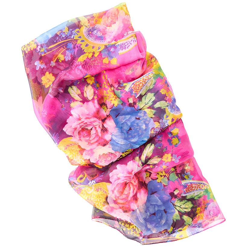 Women's Sheer and Lightweight Chiffon Scarf