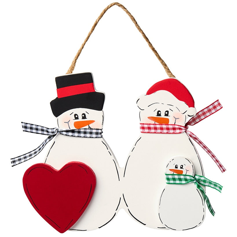 Christmas Personalized Snowman Family Ornaments