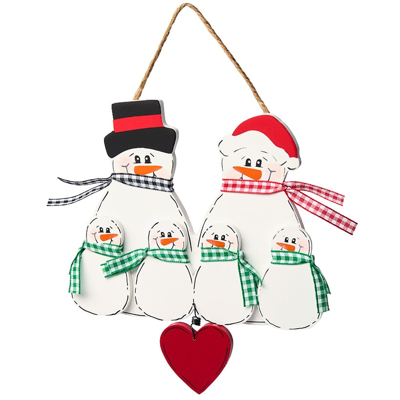 Christmas Personalized Snowman Family Ornaments