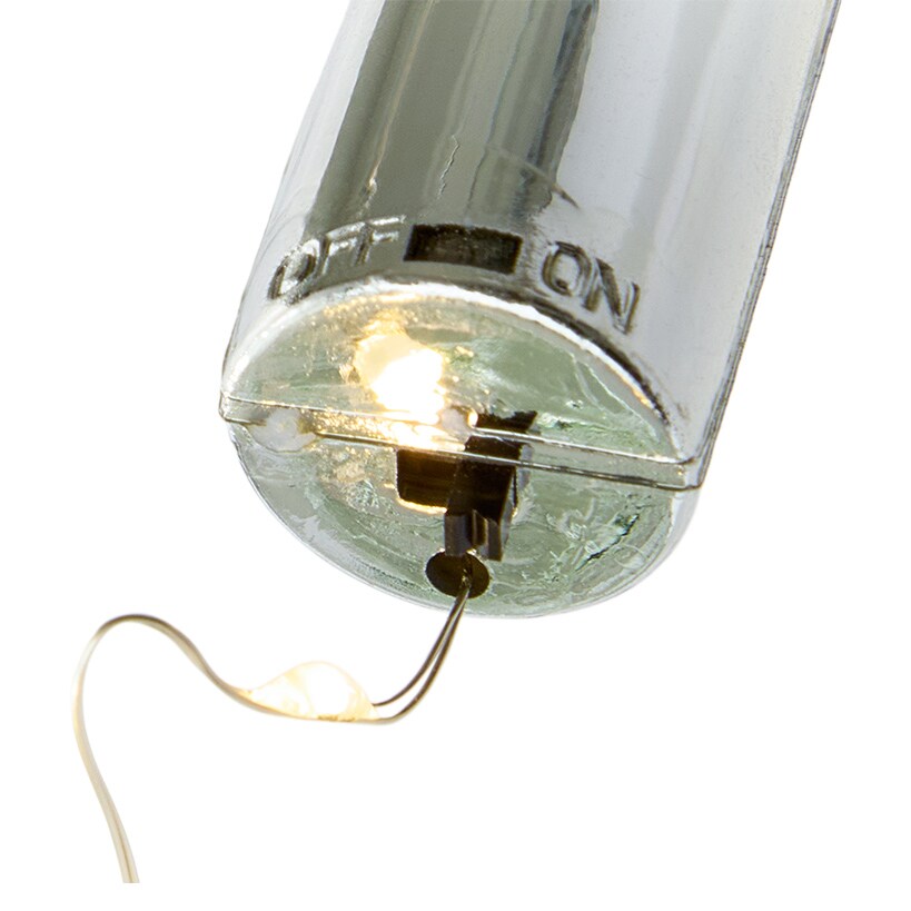 Solar LED Bitters Glass Aux Candle Light