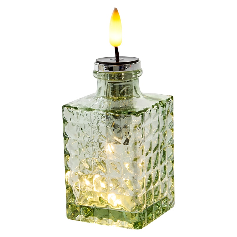Solar LED Bitters Glass Aux Candle Light