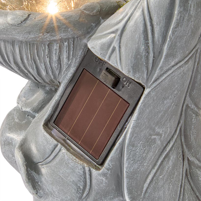 Solar Gnome Garden Statue