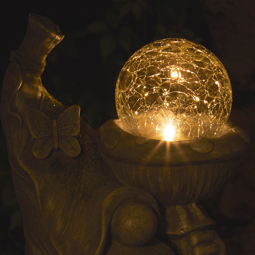 Solar Gnome Garden Statue