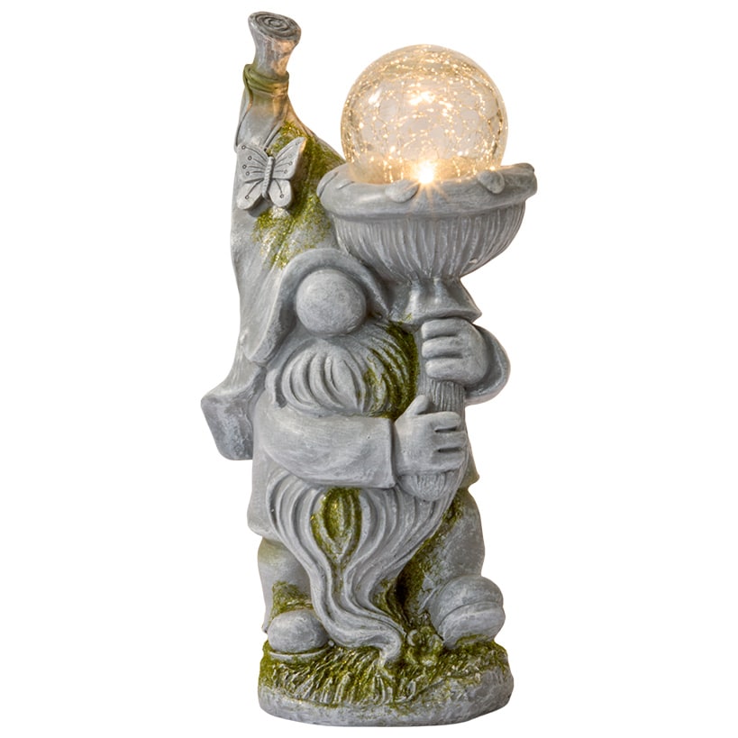 Solar Gnome Garden Statue