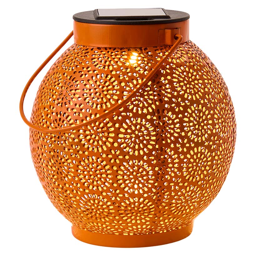 Solar Sunburst Shadow Cast Hanging Lantern