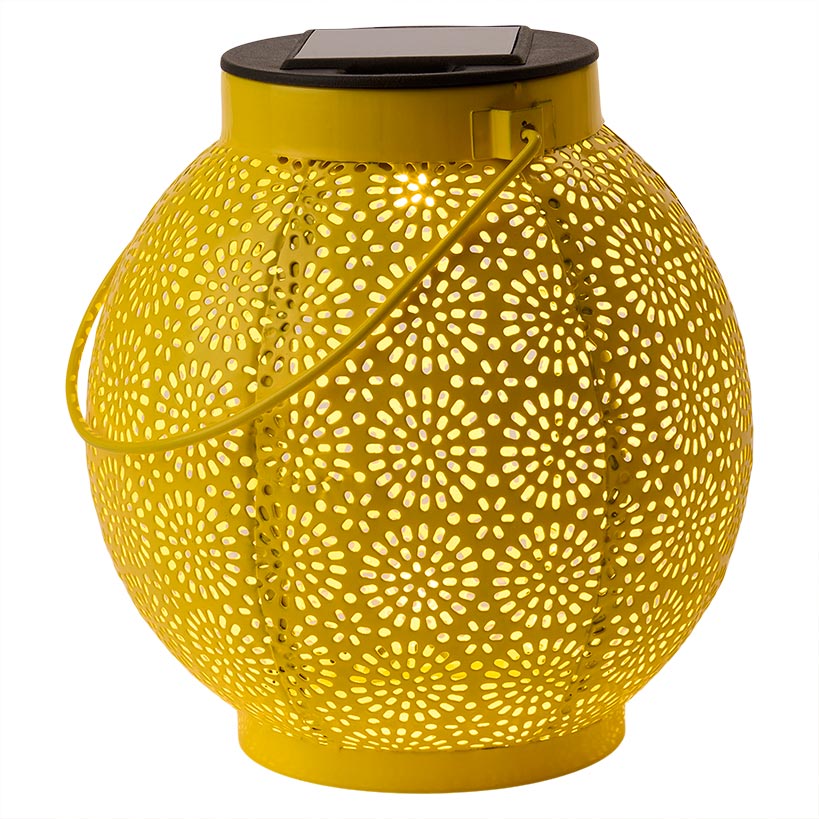 Solar Sunburst Shadow Cast Hanging Lantern