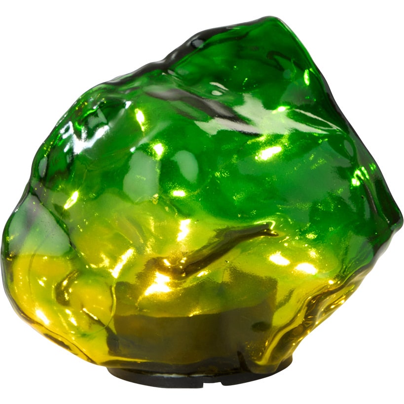 Vibrant Solar Lighted Glass Stone With Fairy Lights