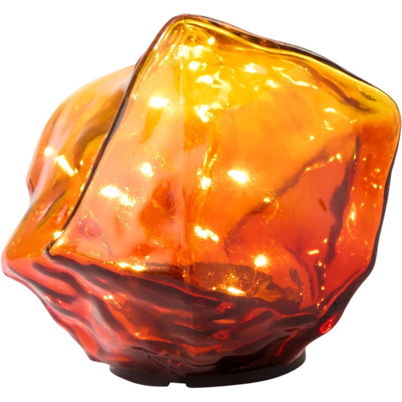 Vibrant Solar Lighted Glass Stone With Fairy Lights