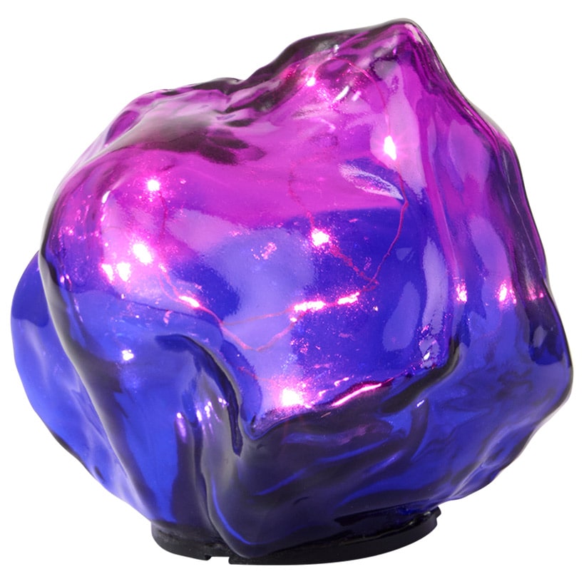 Vibrant Solar Lighted Glass Stone With Fairy Lights