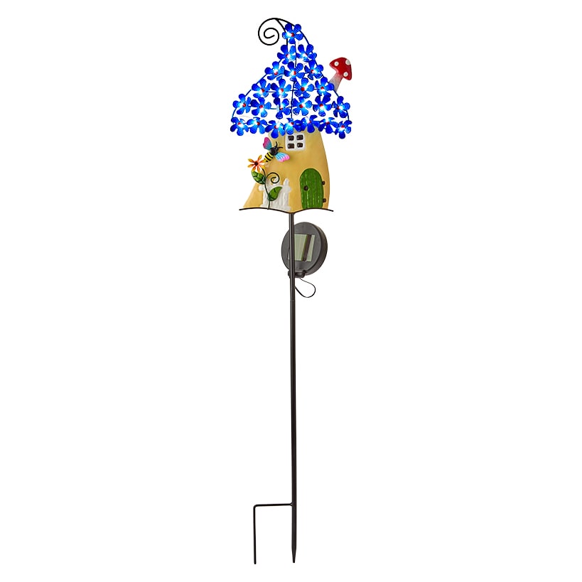 Solar Fairy Cottage House Garden Stake