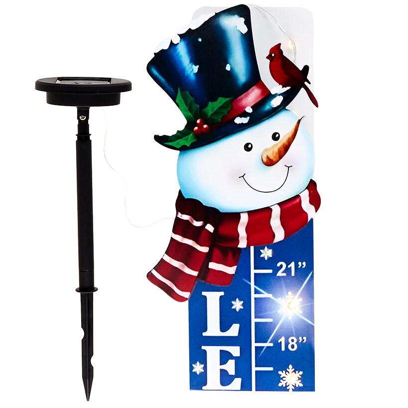 Solar Snowman Snow Gauge