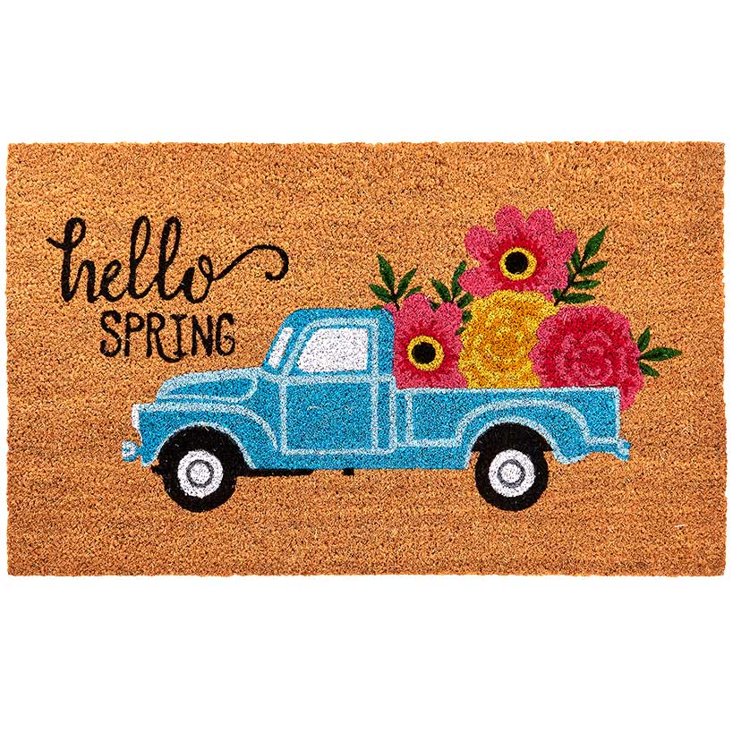 Spring Garden Outdoor Coir Doormat 30" x 18"