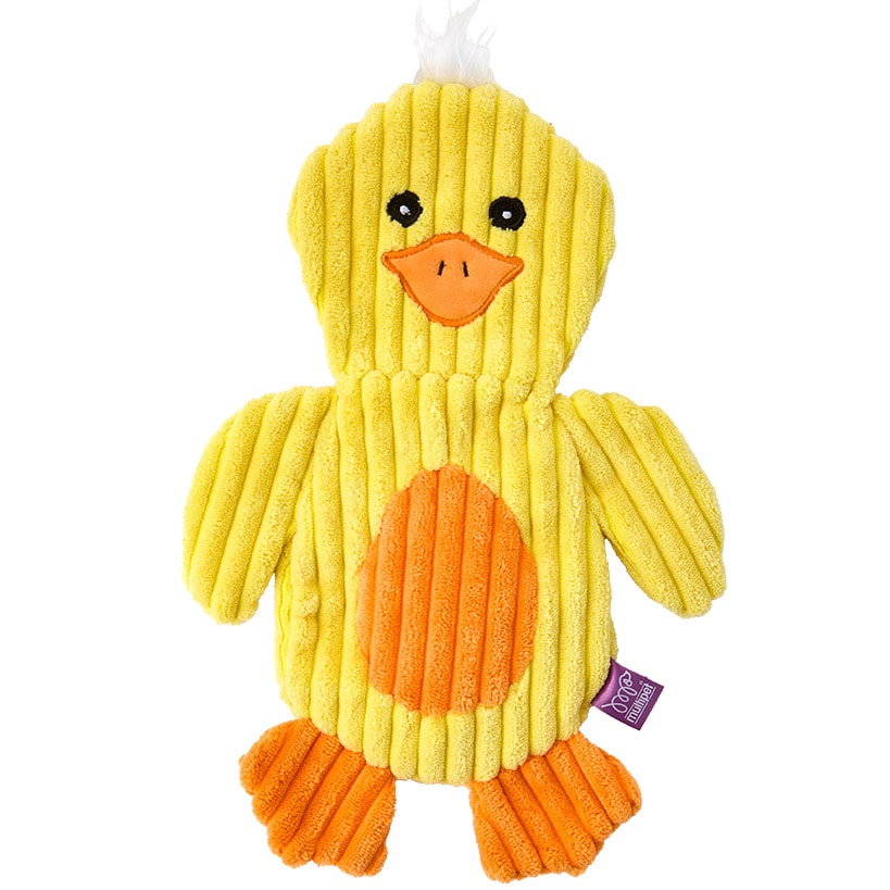 Spring Dog Toys - Squeaker, Plush Corduroy, Stuffing-Free