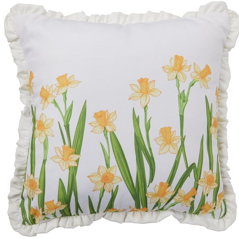 Spring Floral Accent Pillow