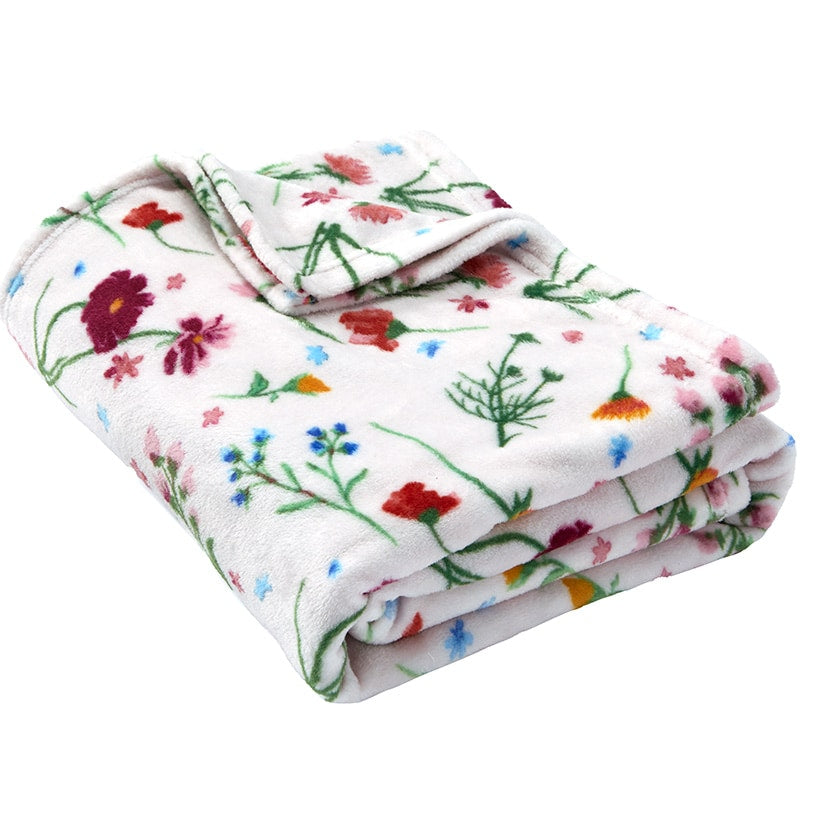 Spring Plush Printed Throws