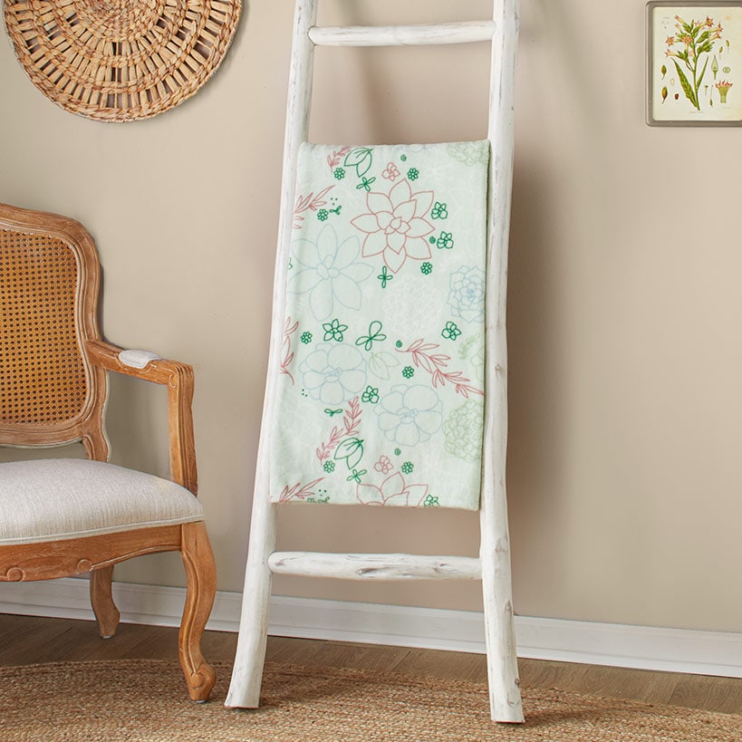 Spring Plush Printed Throws