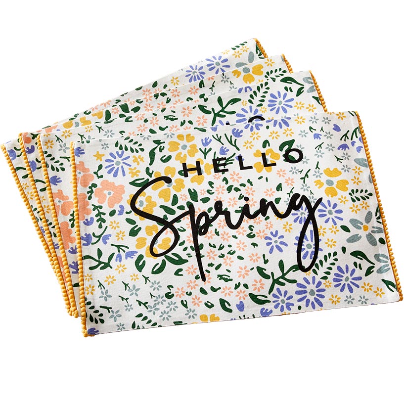 Spring Tropical Set of 4 Placemats