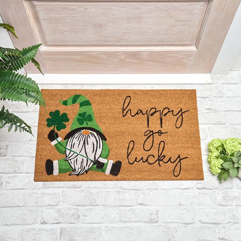 St Patrick's Day Coir Doormat 30" x 18"