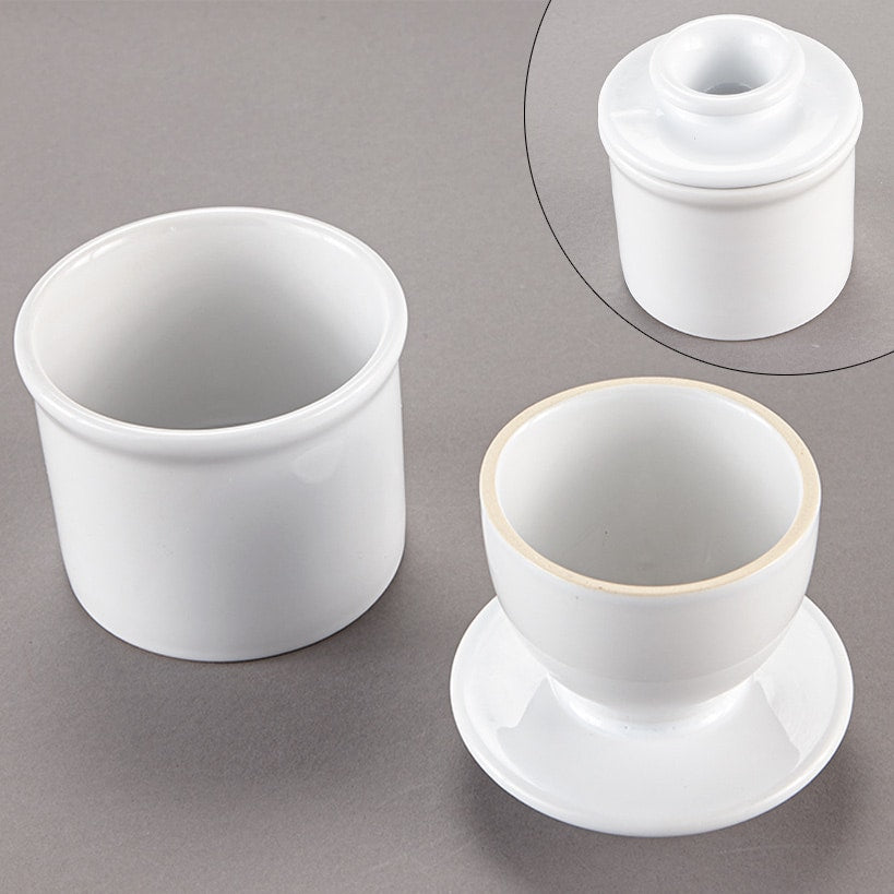Stoneware Butter Keepers