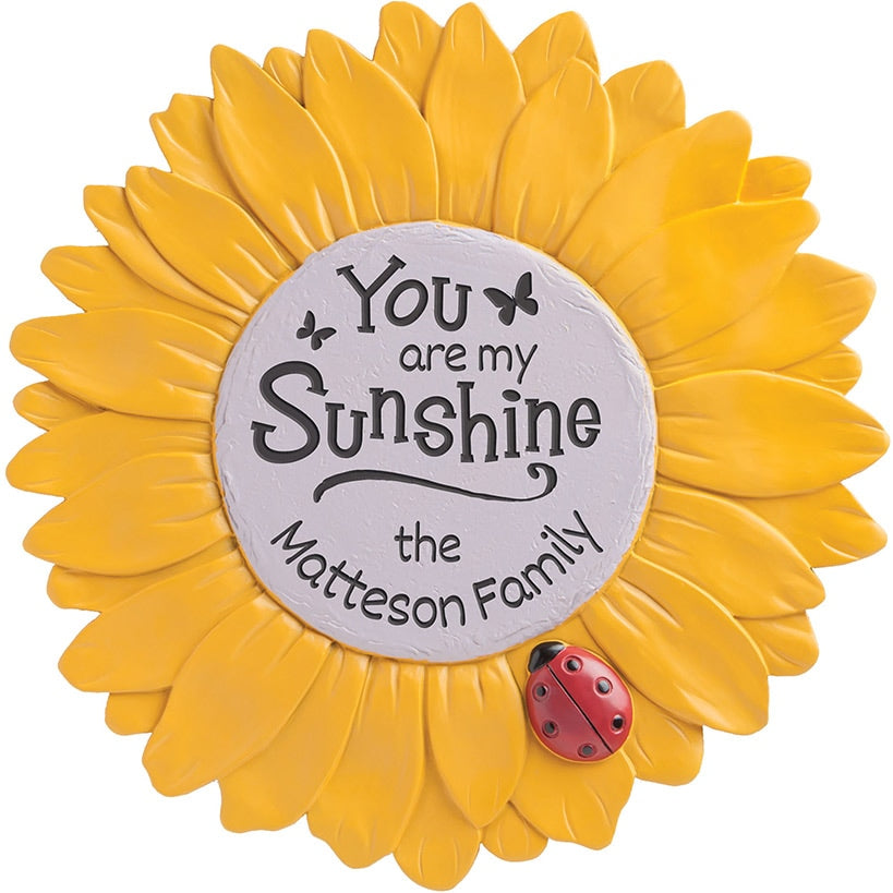 Personalized Sunflower Garden Stone