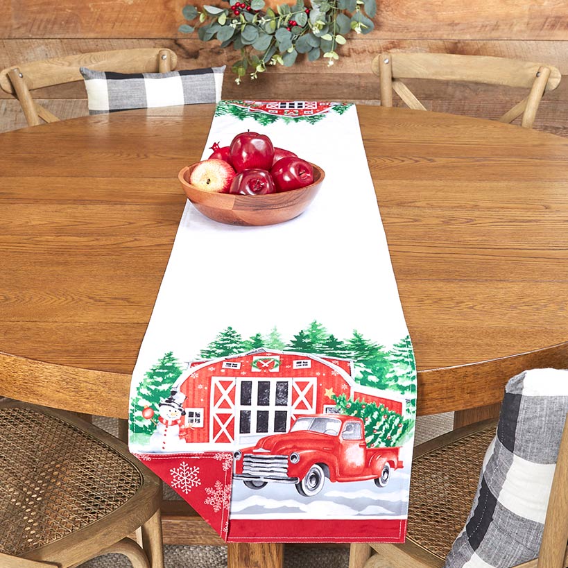 Christmas at the Barn Set of 4 Placemats or Table Runner
