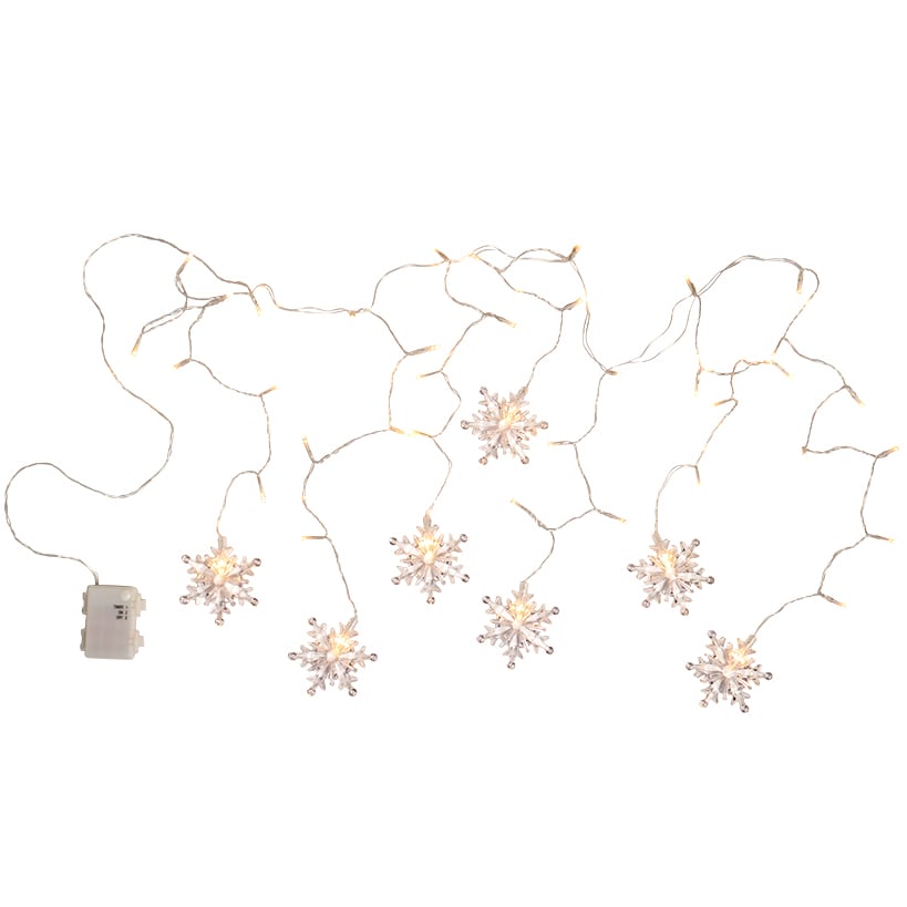 Themed Multi-Use Curtain Lights - Snowflake, Star, or Starburst