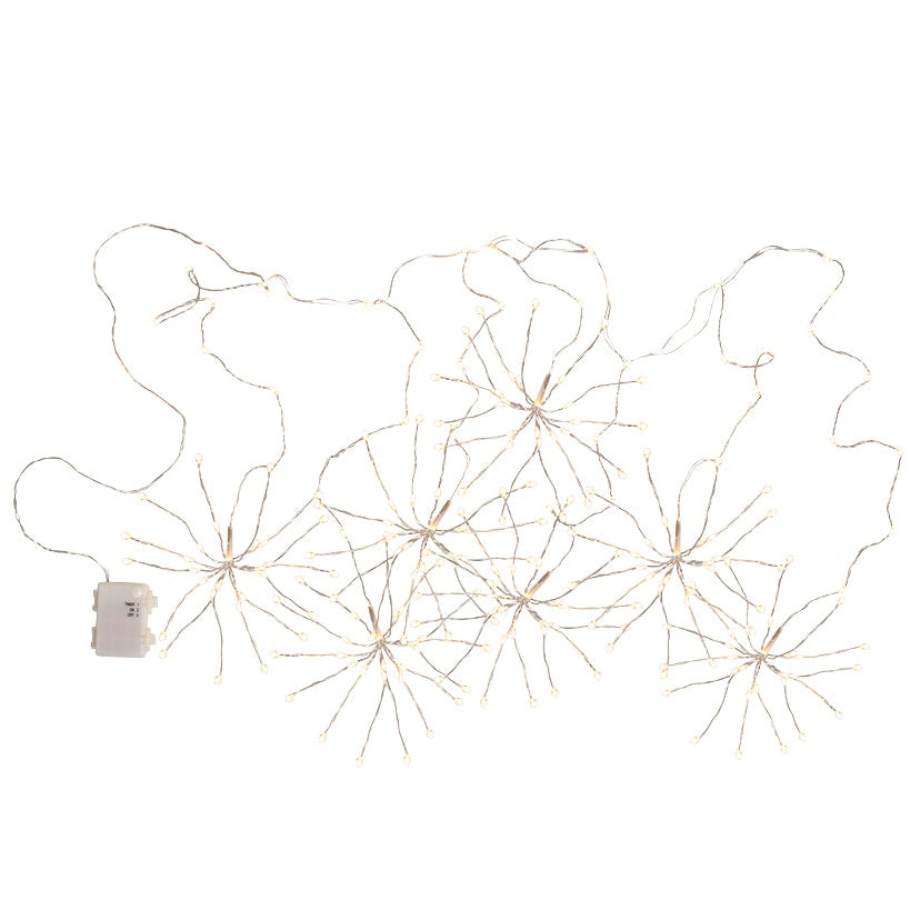 Themed Multi-Use Curtain Lights - Snowflake, Star, or Starburst
