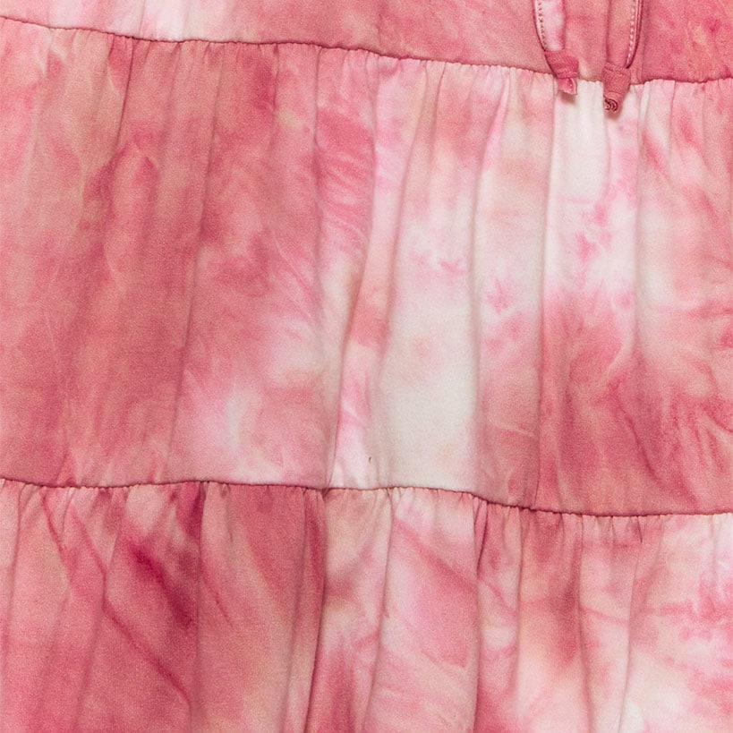 Sleeveless Tie-Dye Tiered Top