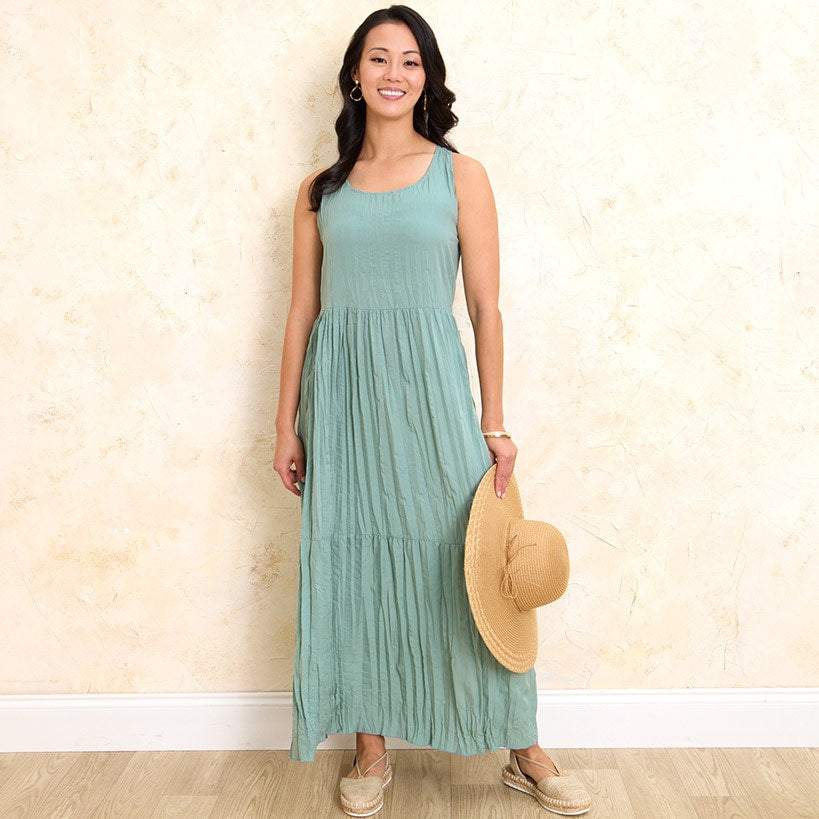 Women's Tiered A-Line Maxi Dress