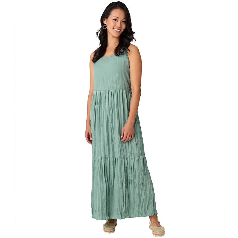 Women's Tiered A-Line Maxi Dress