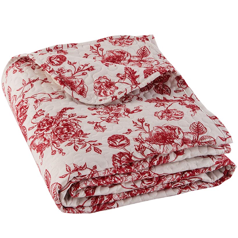 Toile Garden Quilted Sham