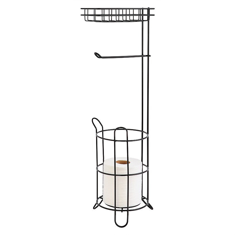 Vertical Toilet Paper Holder with Storage