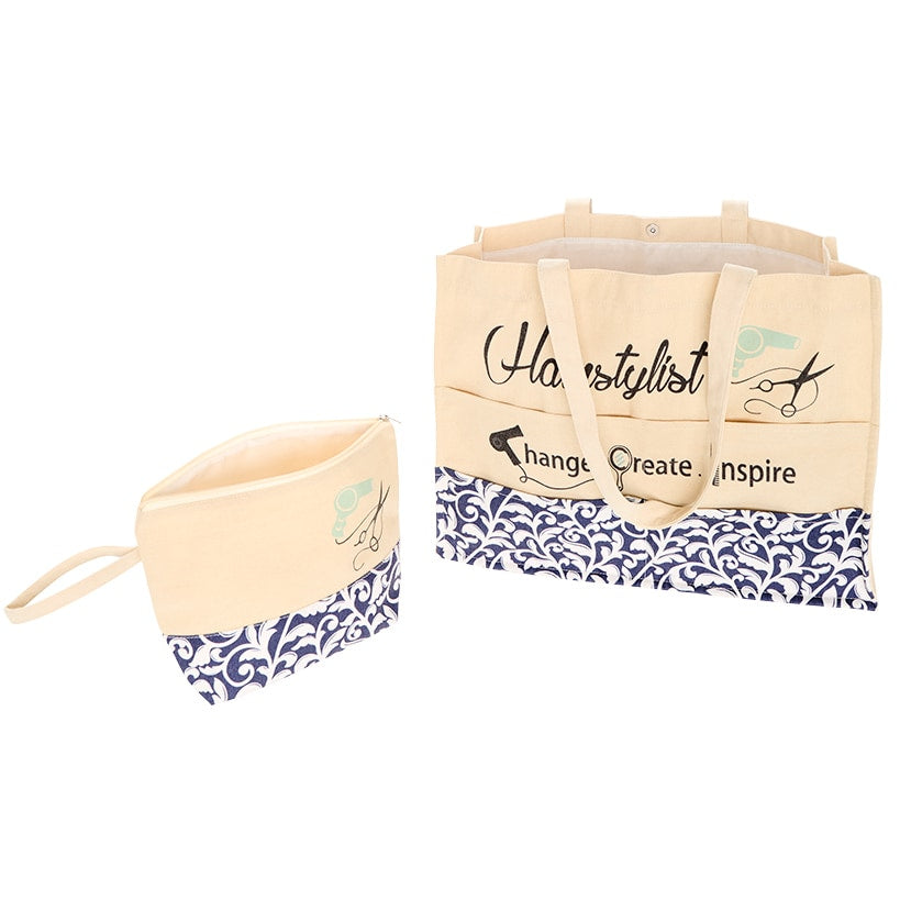 Nurse, Hair Stylist, Teacher Occupational Tote Bag and Pouch