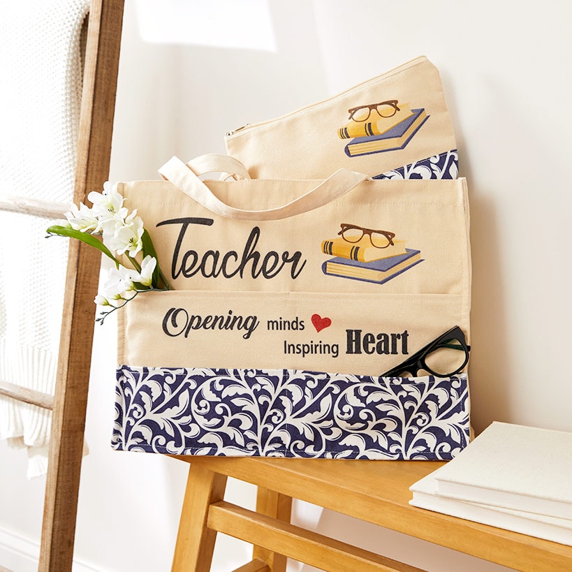 Nurse, Hair Stylist, Teacher Occupational Tote Bag and Pouch