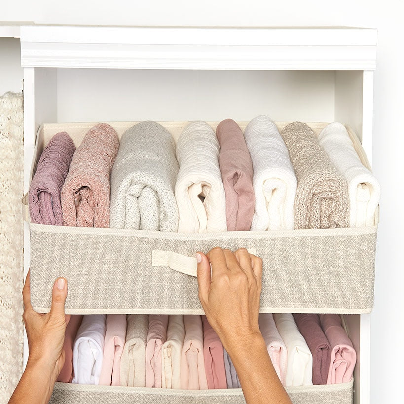 Trapezoid Storage Bins Set of 2