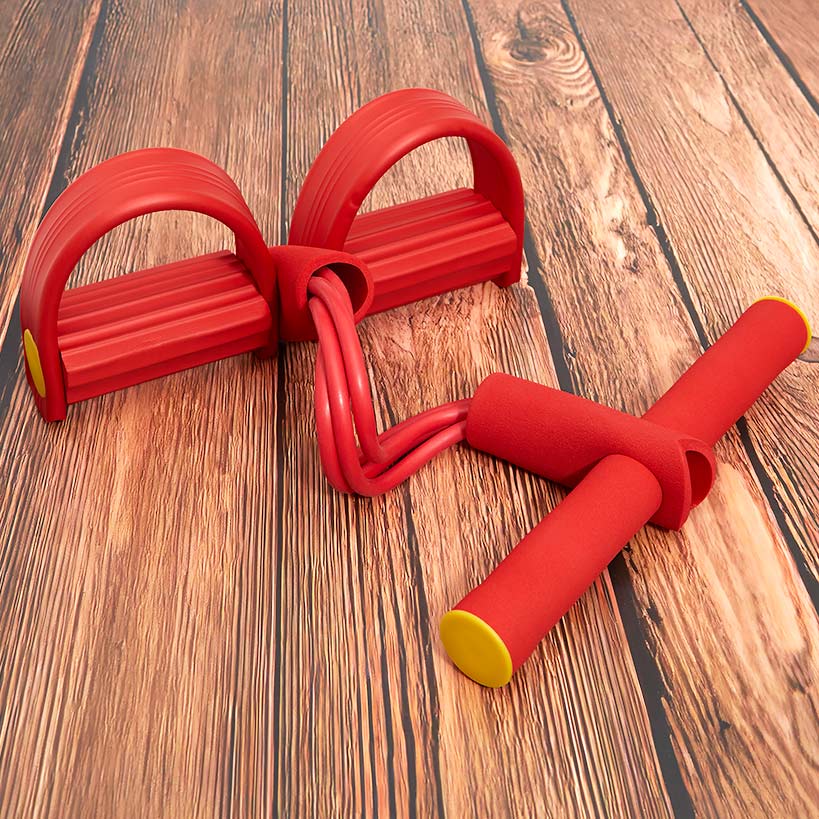 Tummy Exerciser with 4 Bands - Red