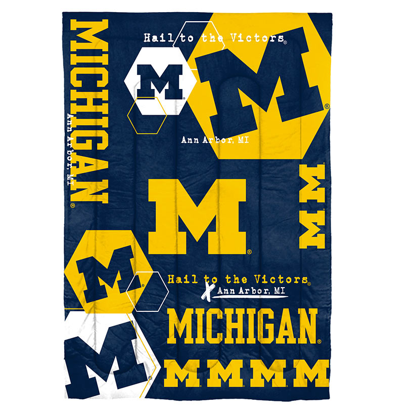 NCAA Hexagon Comforter Set